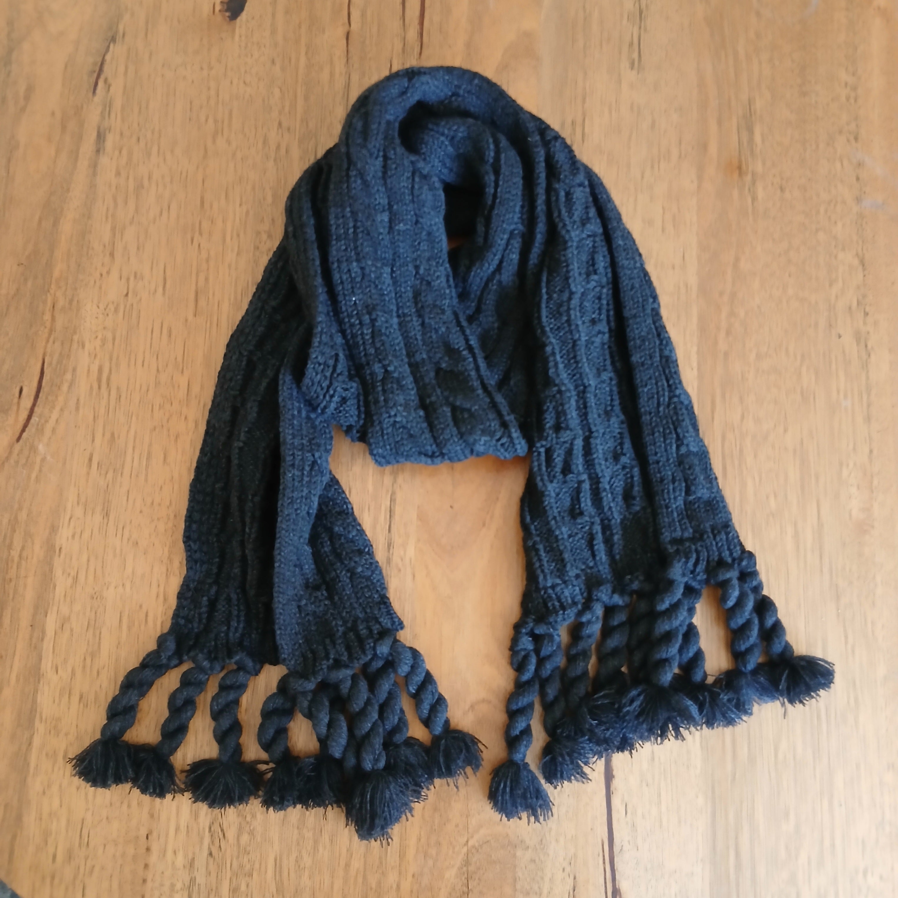 Knitted Plain Winter Scarf Narrow 332724