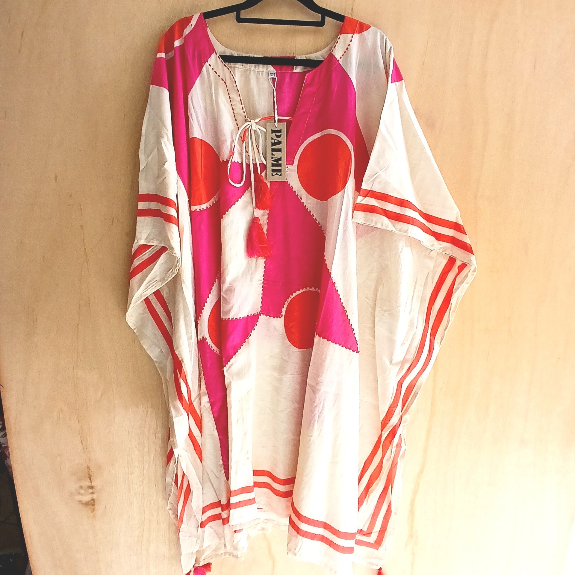 Mid-Length Cotton Kaftan Embroidered 67040