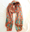 Pure Silk Scarf Geometrical Stars Design PS-1141/L