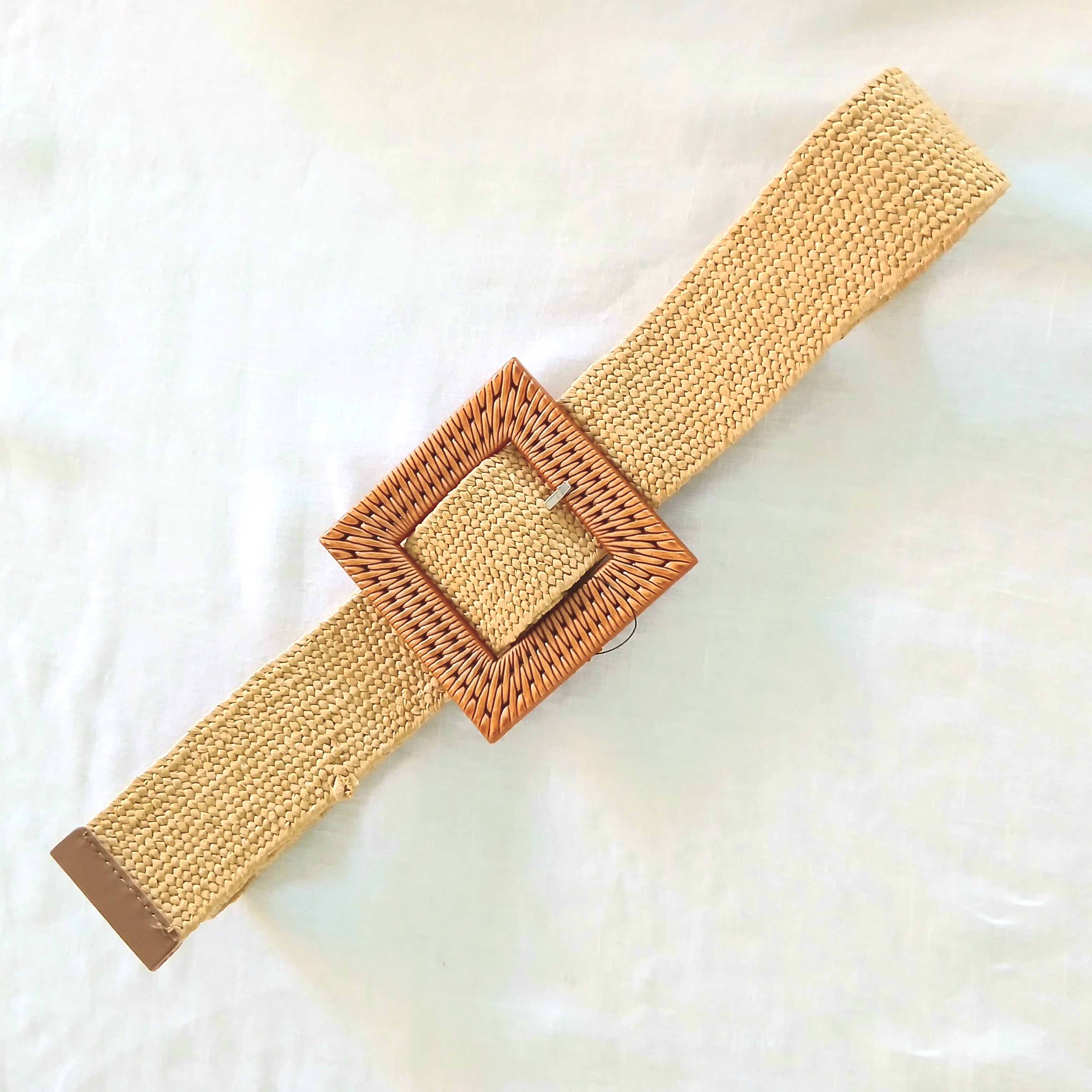 Waist Belt with Square Buckle B021