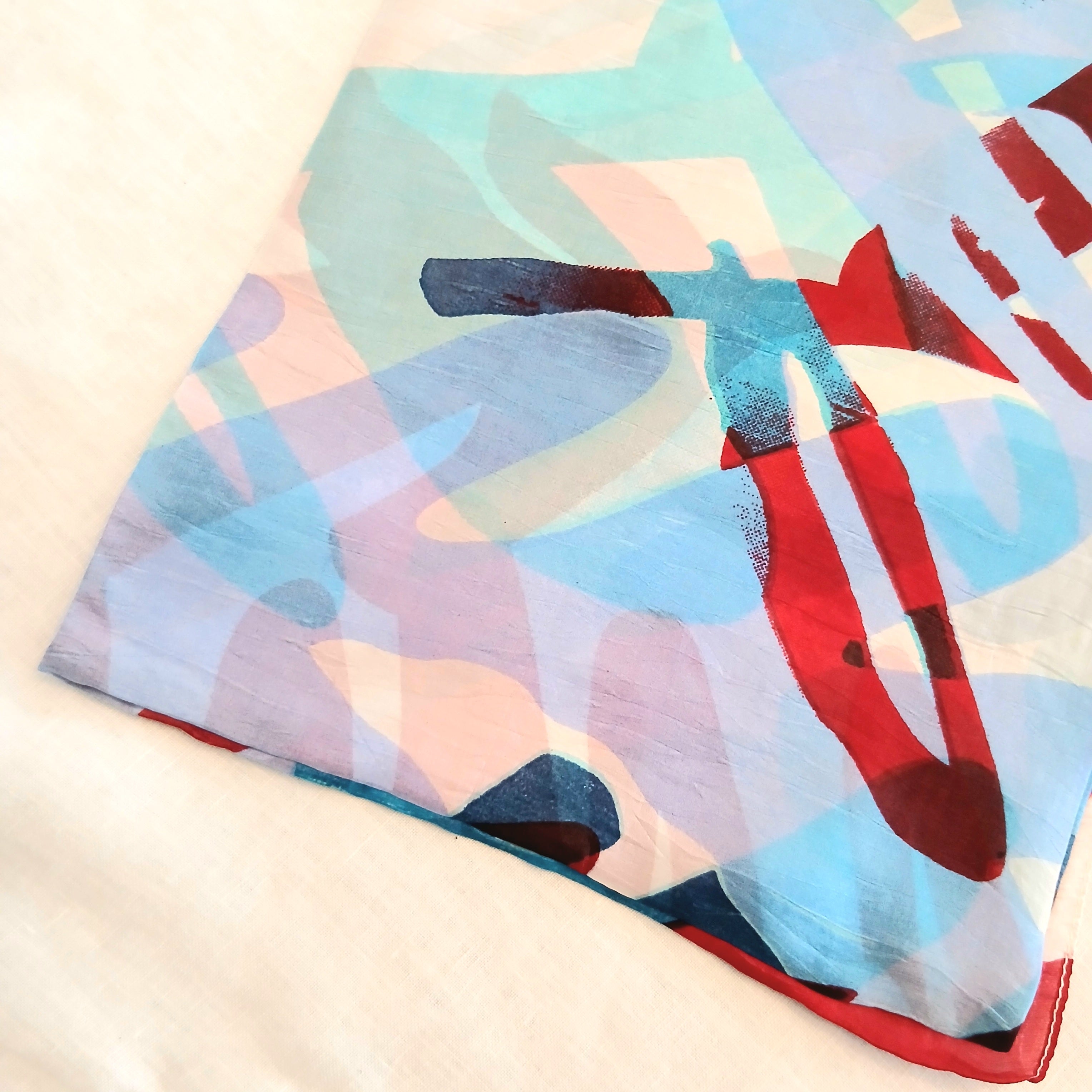 Silk Scarf - Maroon ZS-1018/L