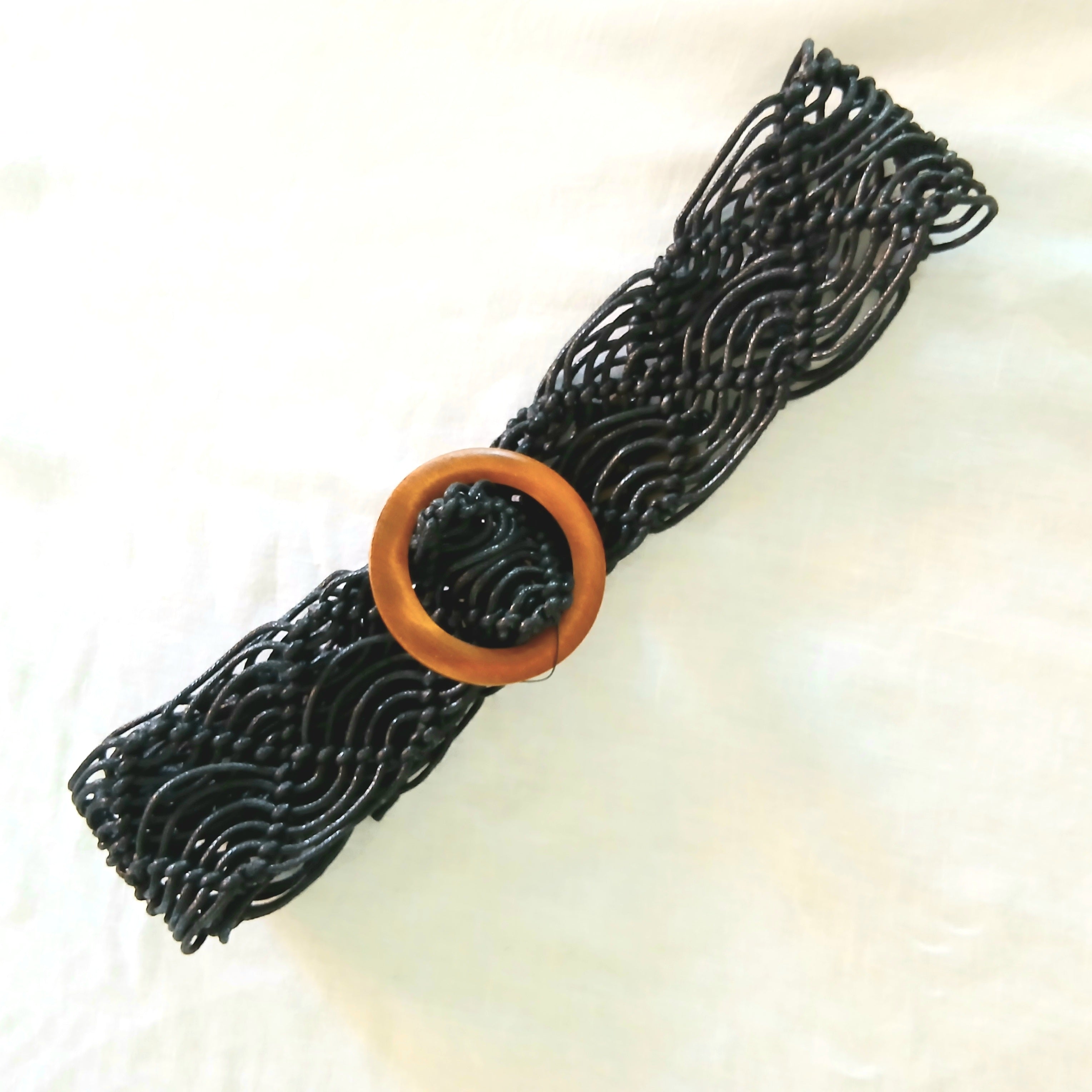 Webbed Boho Belt with Buckle B022