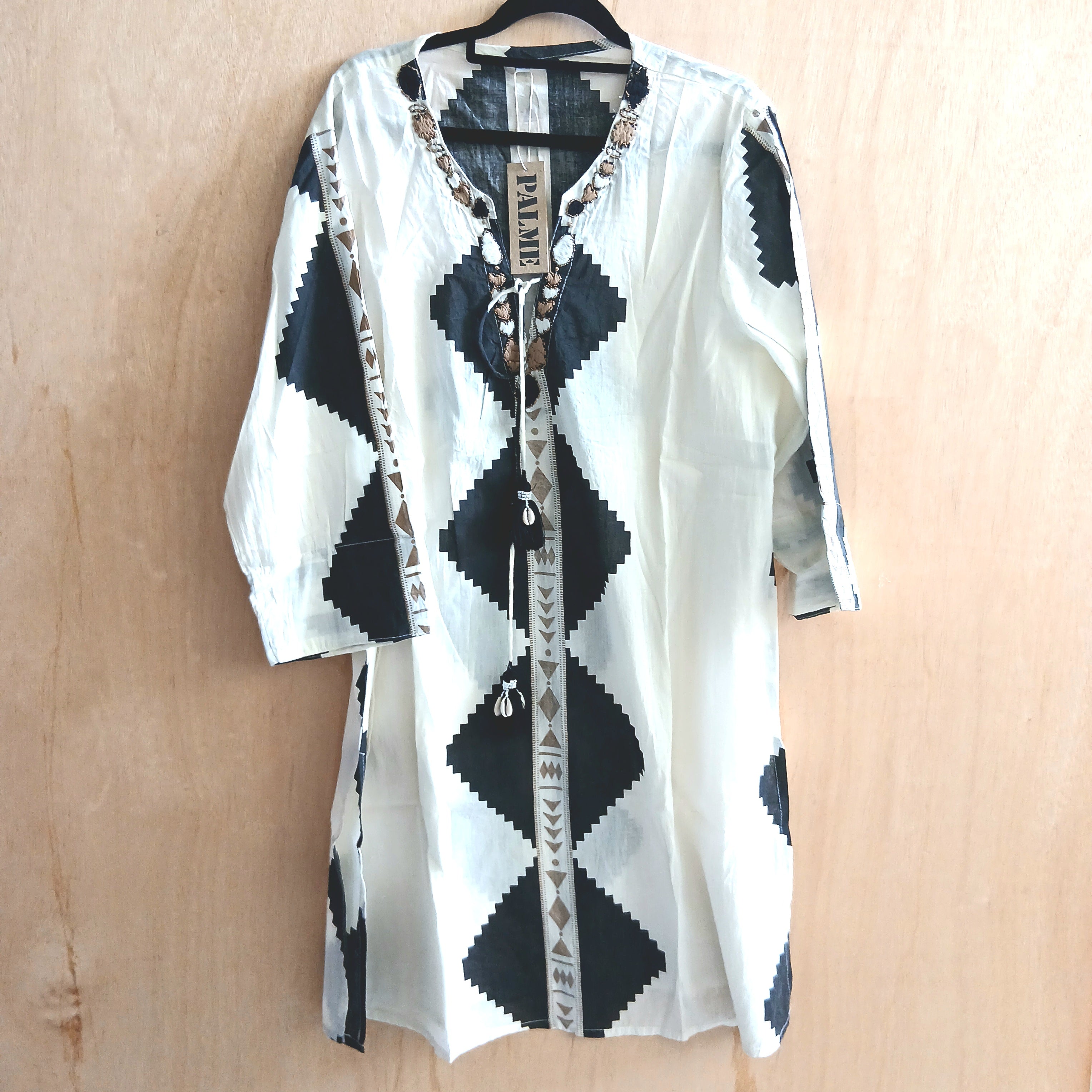 V-Neck Cotton Tunic 67036