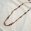 Long Small Beaded and Embroidered Necklace N7-1969MH
