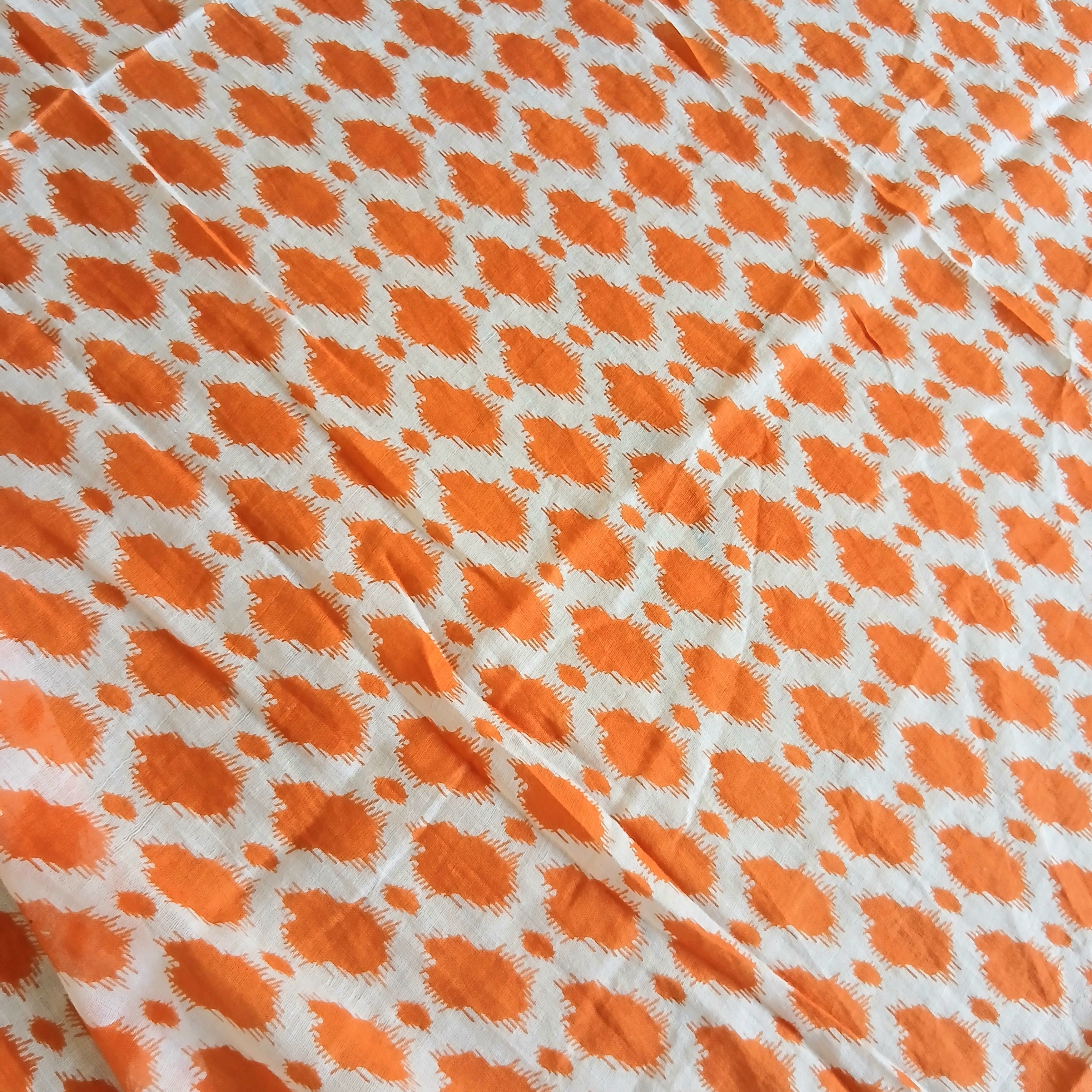 Orange and Blue Scarf 13985