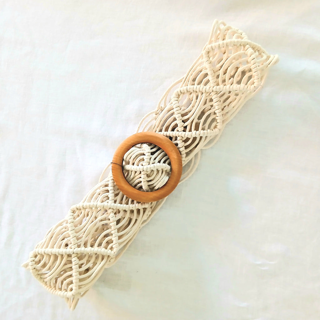 Webbed Boho Belt with Buckle B022