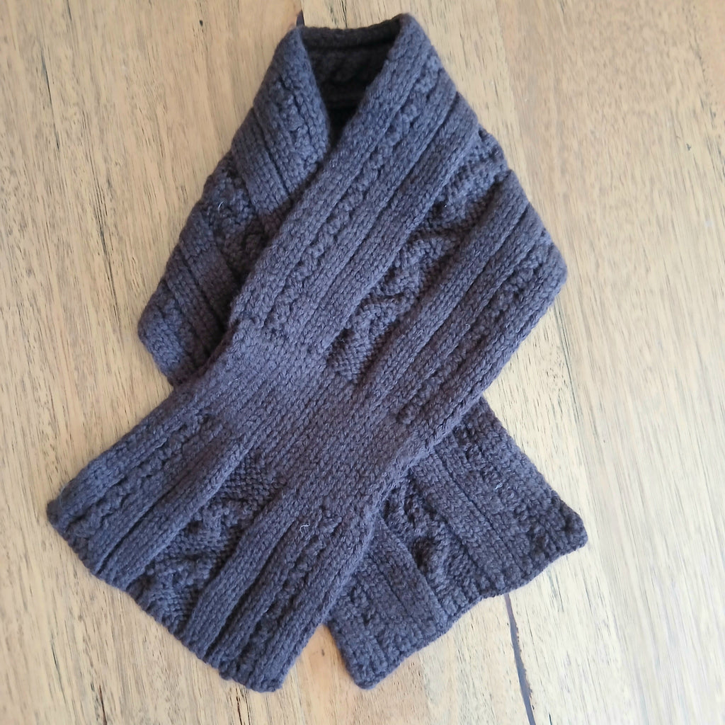 Thick Winter Pure Wool Necktie Scarf 332735