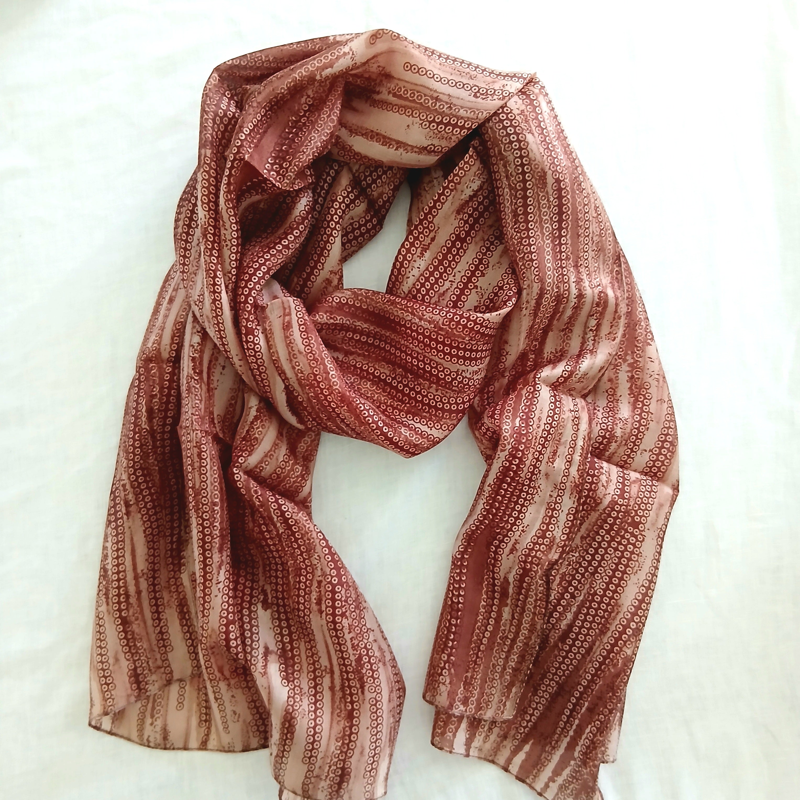 Small Dotted Scarf in One Colour TS-1082 / L