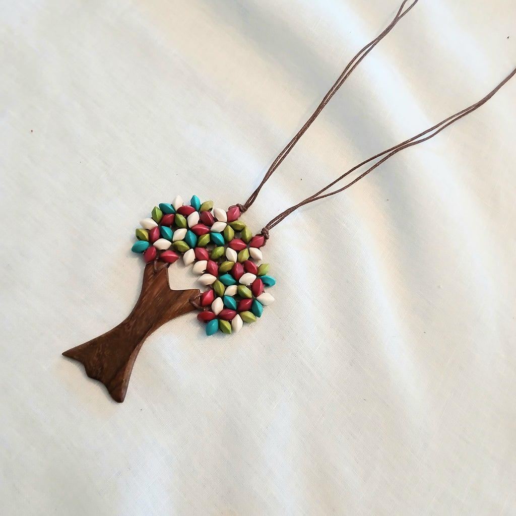 Colourful Tree of Life Necklace N6-6265