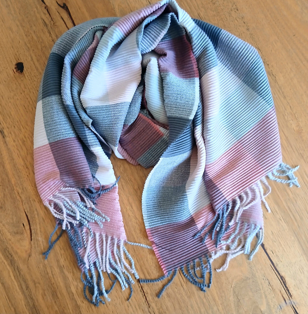 Overlapping Checkers Winter Scarf PWS1806