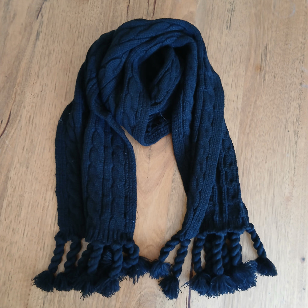 Knitted Plain Winter Scarf Narrow 332724