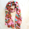 Pure Silk Scarf Large Retro TS-1147/L