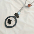 Artistic Resin Pendant Necklace 36235B