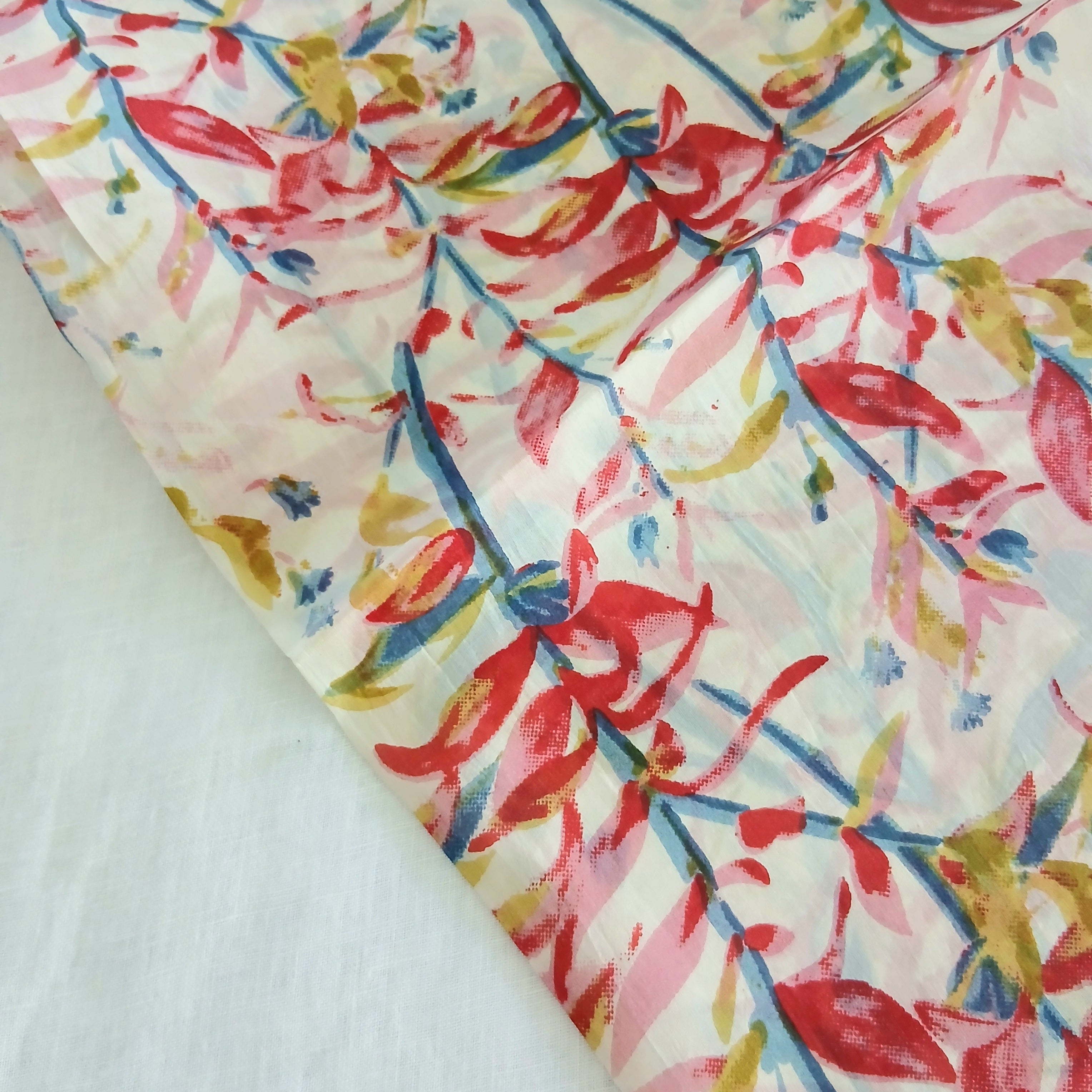 Silk Scarf - Red/Pink ZS-1007/L