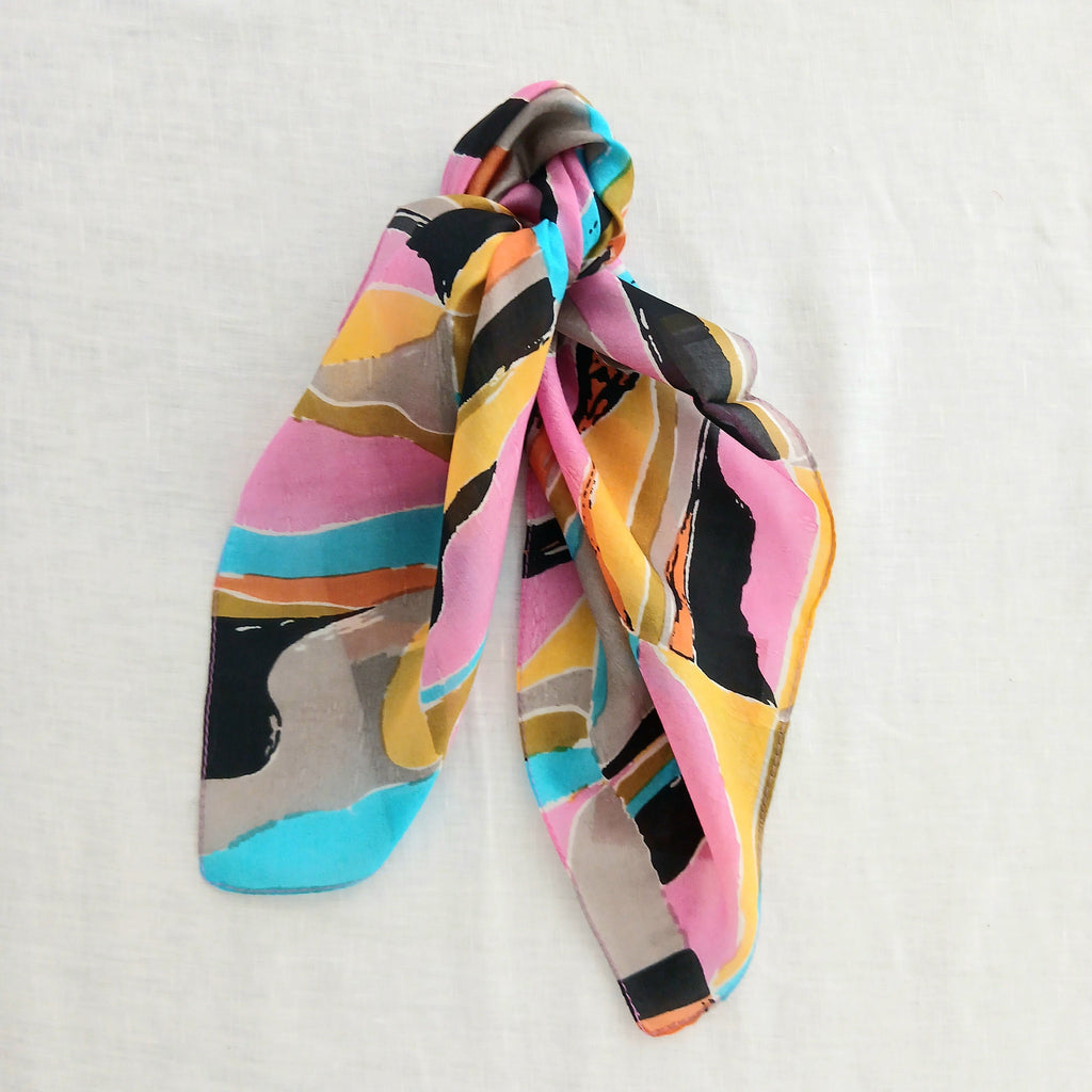 Pure Silk Scarf Necktie Retro TS-1147
