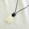 Simple Cat Wooden Pendant Necklace N6-5979