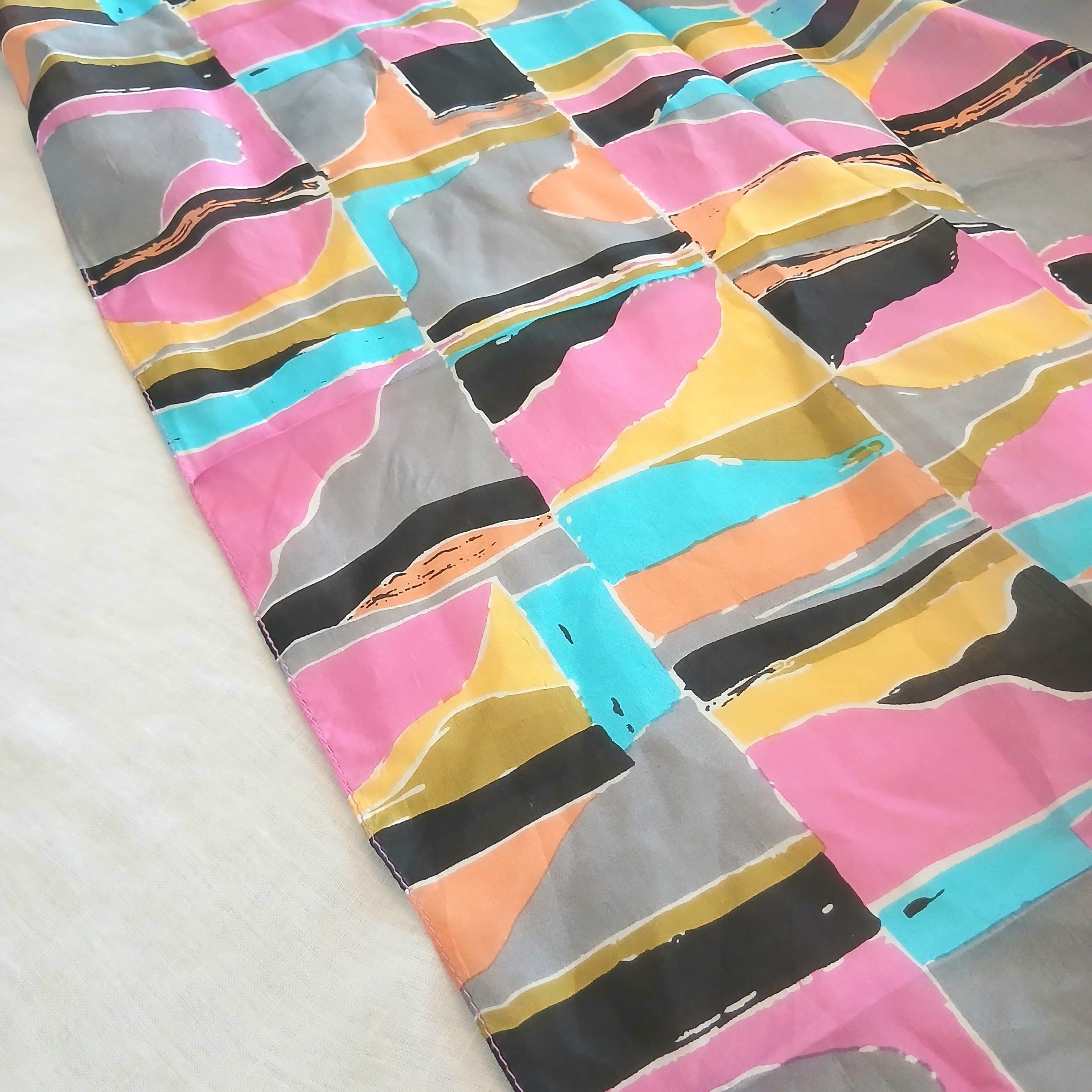 Pure Silk Scarf Large Retro TS-1147/L