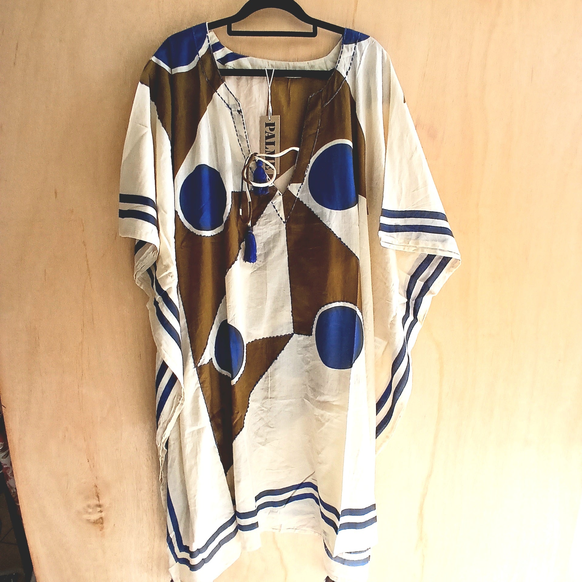 Mid-Length Cotton Kaftan Embroidered 67040