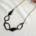 Geo Black Shaped Necklace N6-5357BY