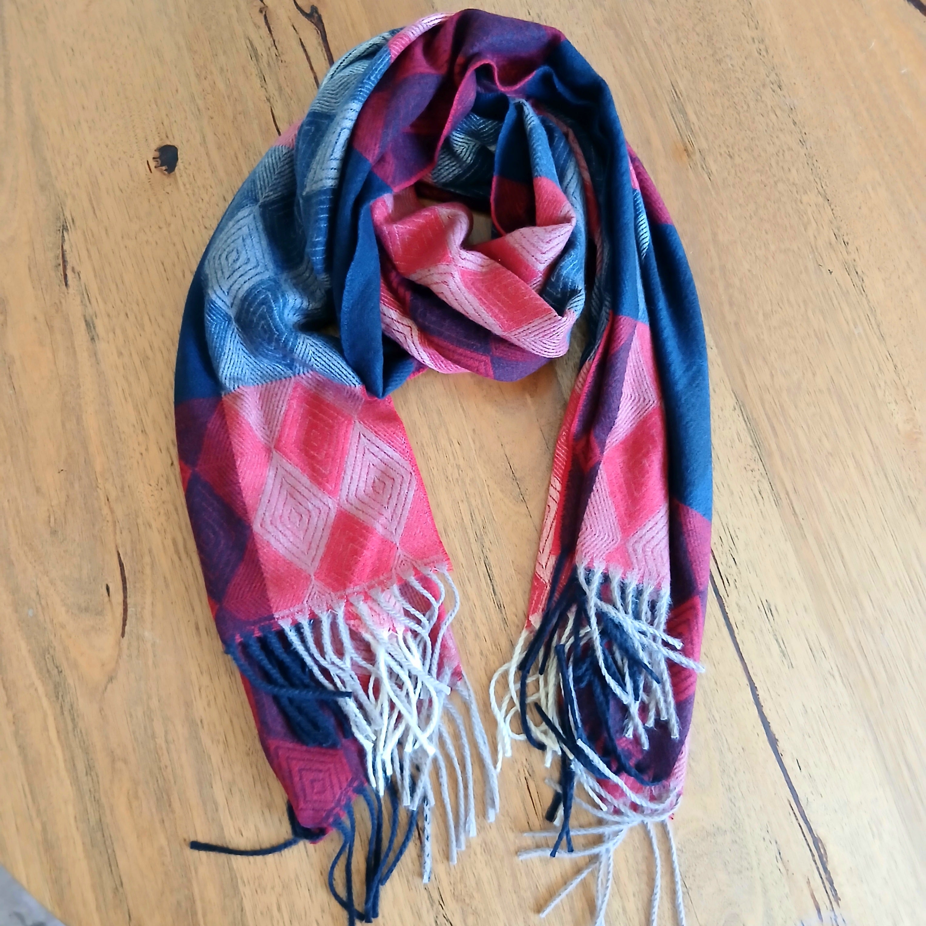 Patterned Winter Scarf - 332603