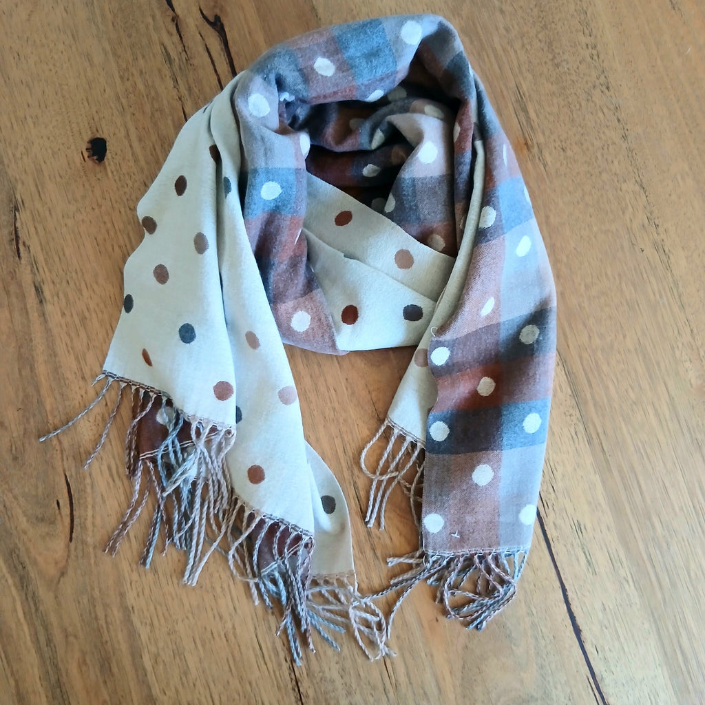 2 Sides Printed Winter Scarf PJS0029