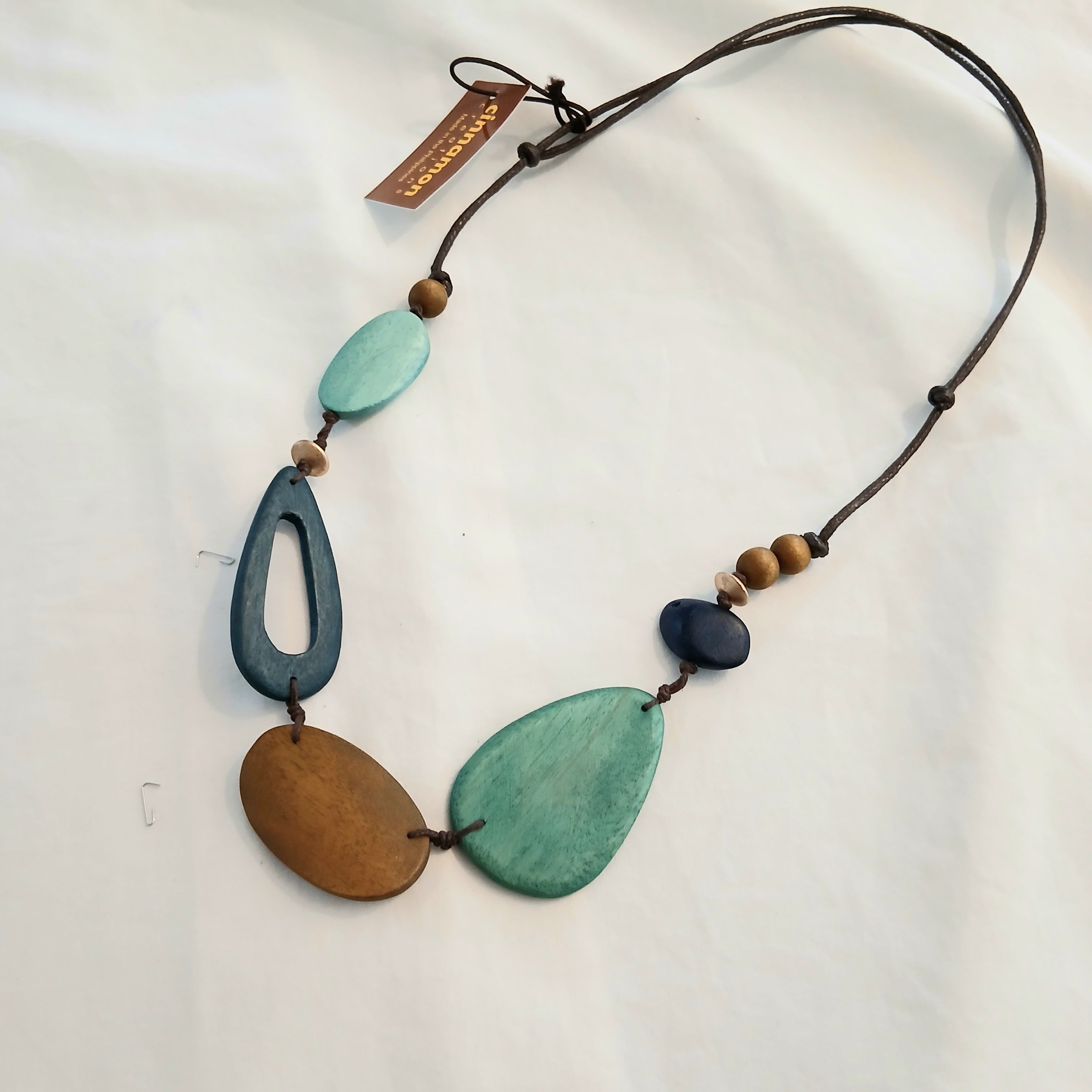 5 Irregular Wooden Beaded Necklace N7-1636FGH