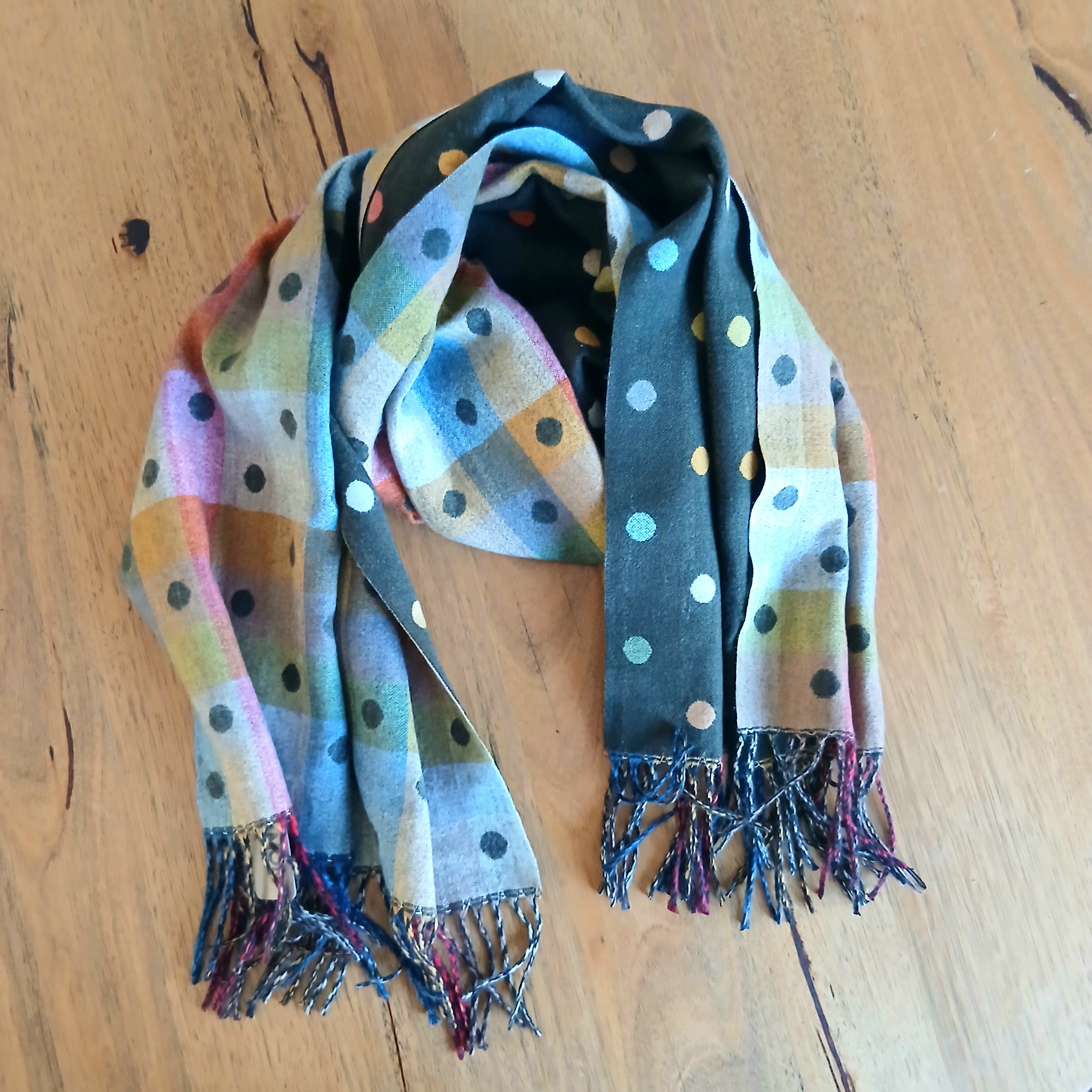 2 Sides Printed Winter Scarf PJS0029