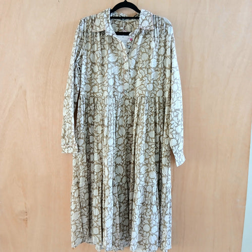 Daisy Dress - Sage Green Pure Cotton DS6005