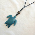 Blue Turtle Pendant Necklace N7-584cm