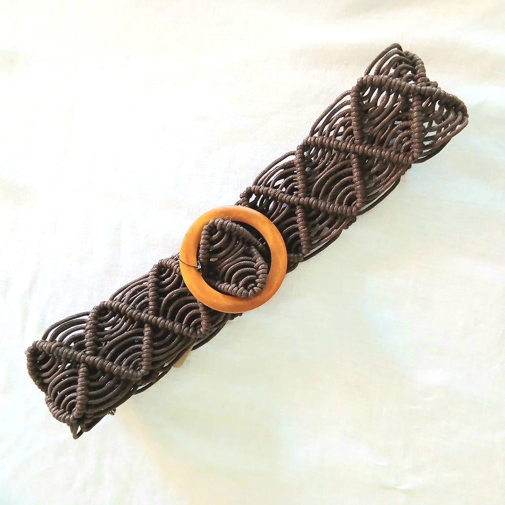 Webbed Boho Belt with Buckle B022