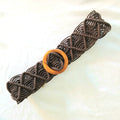 Webbed Boho Belt with Buckle B022