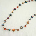 Flowers with Small Beads - Long Necklace N0-134CHE