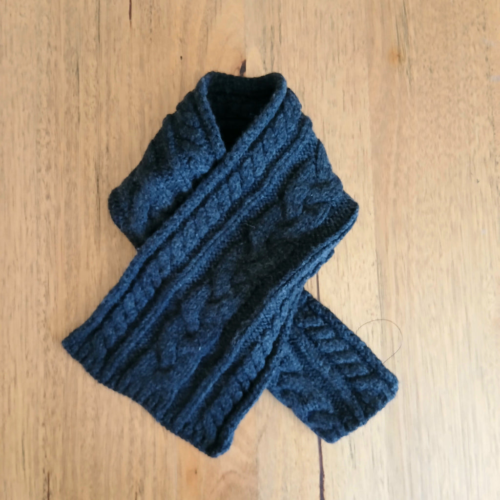 Thick Winter Pure Wool Necktie Scarf 332735