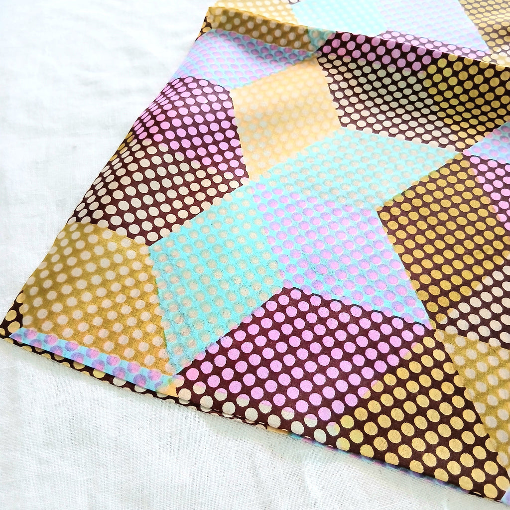 Stars and Dots Pure Silk Scarf 5529 / L