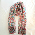 Pure Silk Scarf Geometric Floral Design Large PS-1138/L