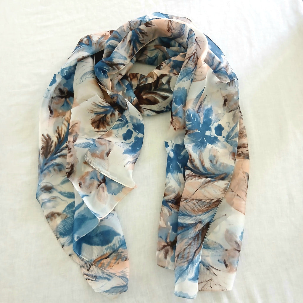 Silk Scarf - Softly Floral Scarf TS-1121/L