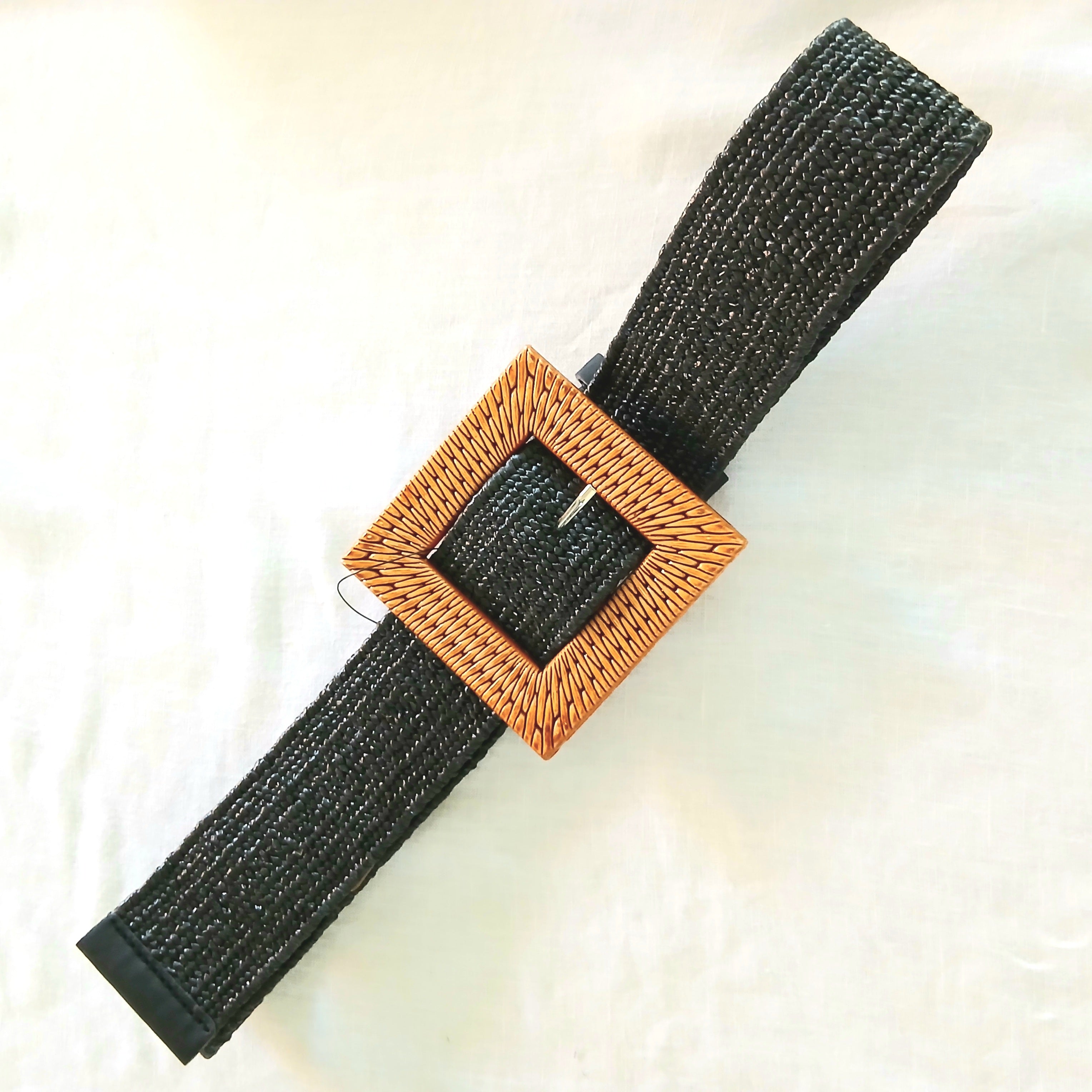 Waist Belt with Square Buckle B021