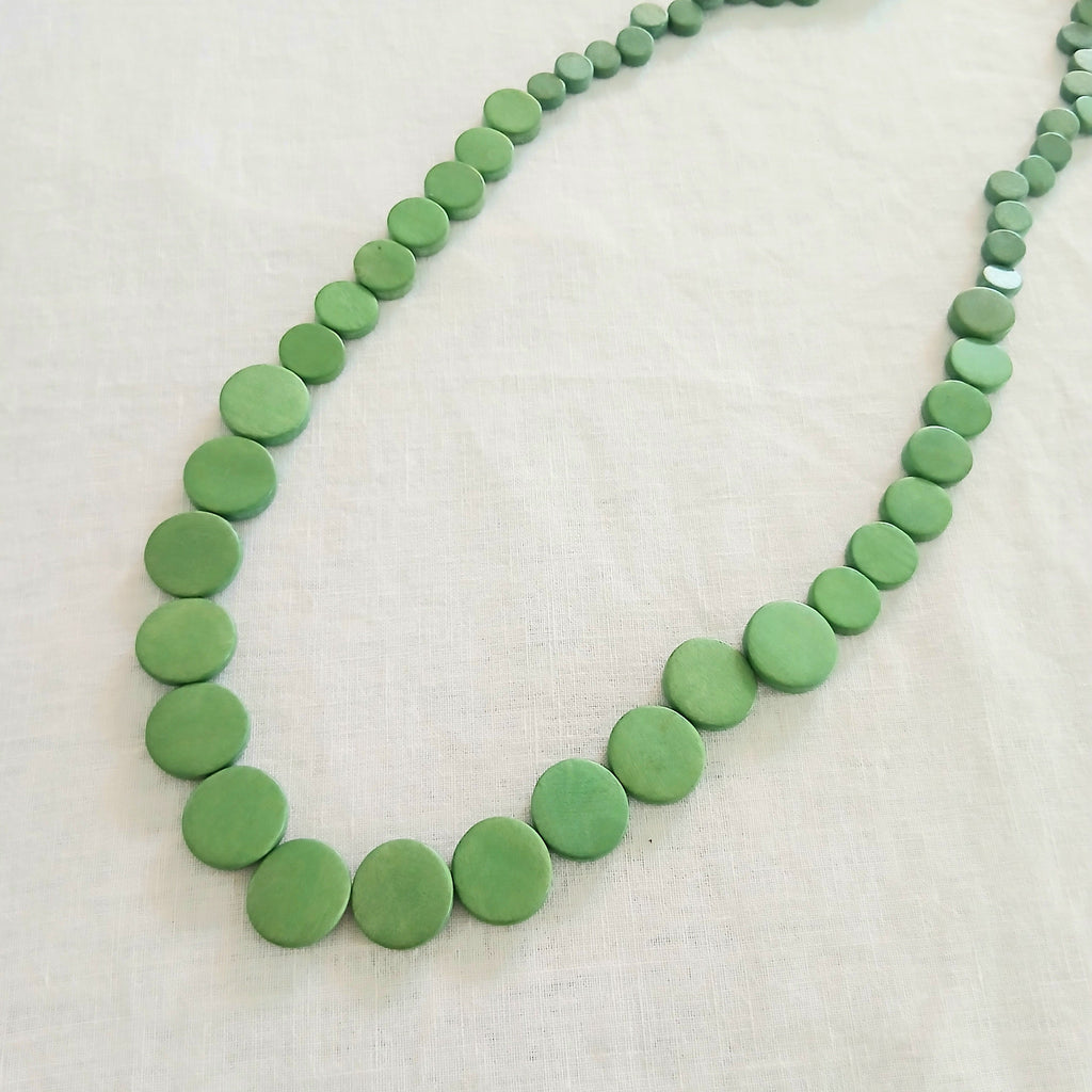 Classic Plain Wooden Bead Necklace N6-6316