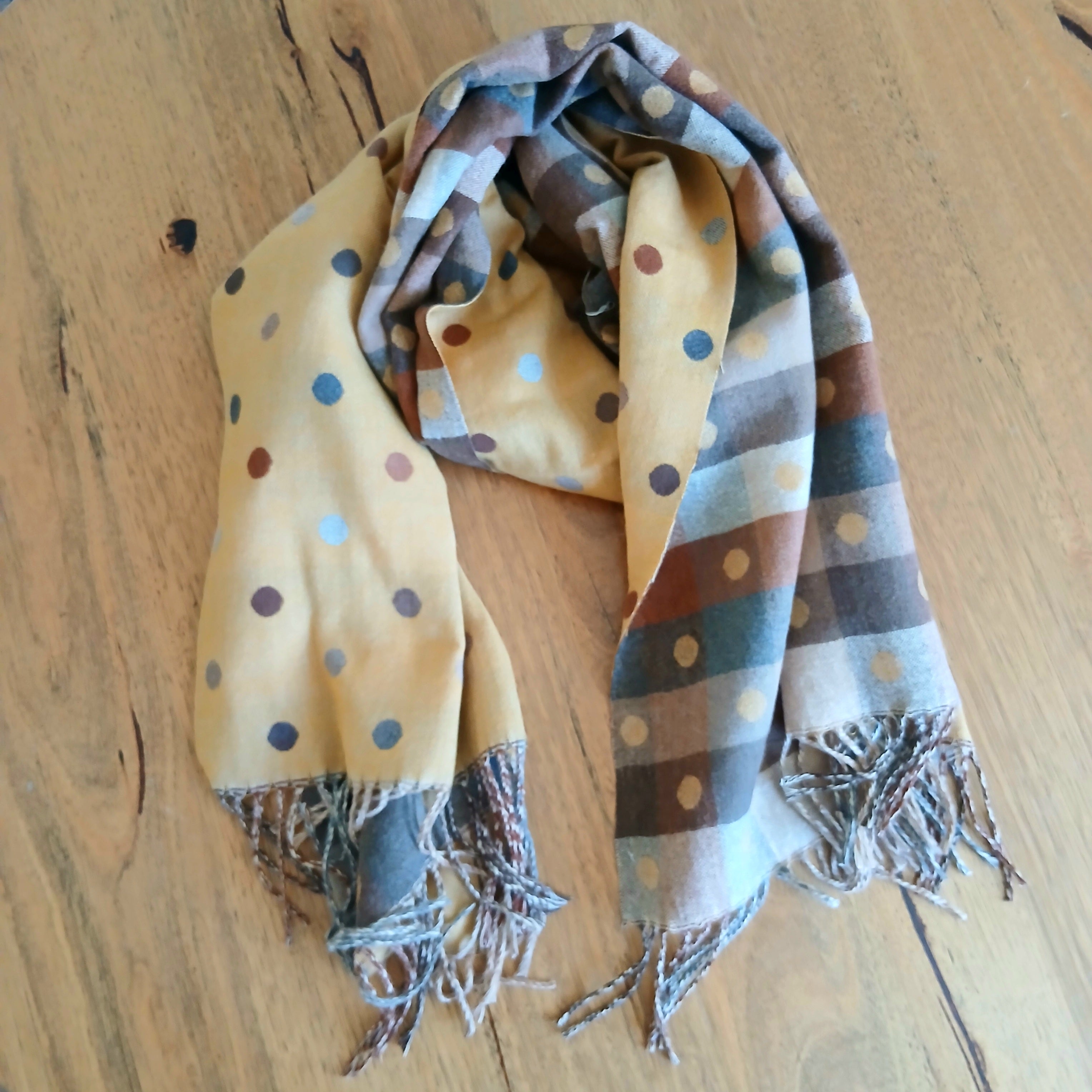 2 Sides Printed Winter Scarf PJS0029