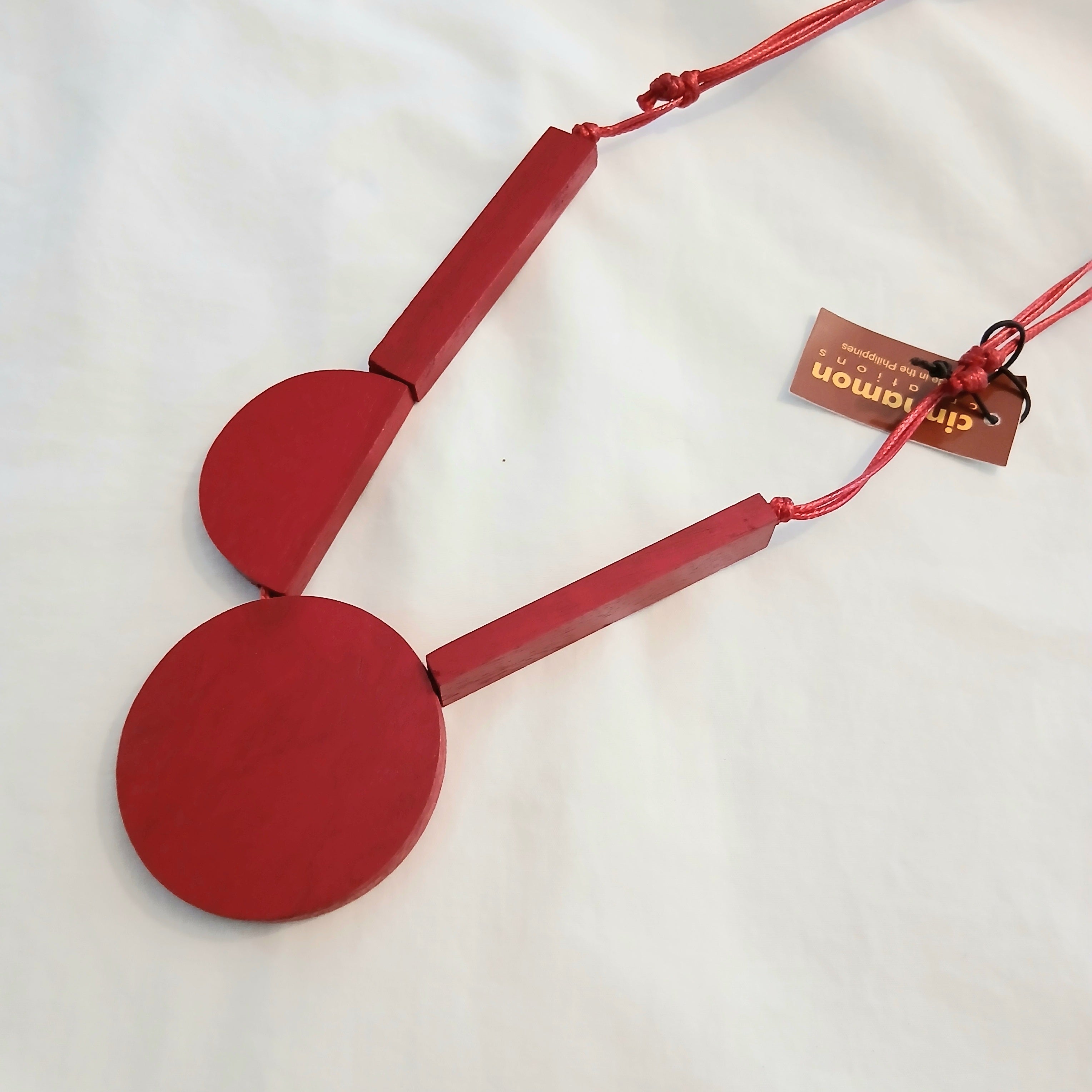 Artistic Resin Shapes Necklace Solid Colour 36211