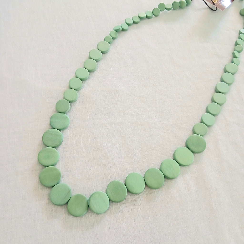 Classic Plain Wooden Bead Necklace N6-6316