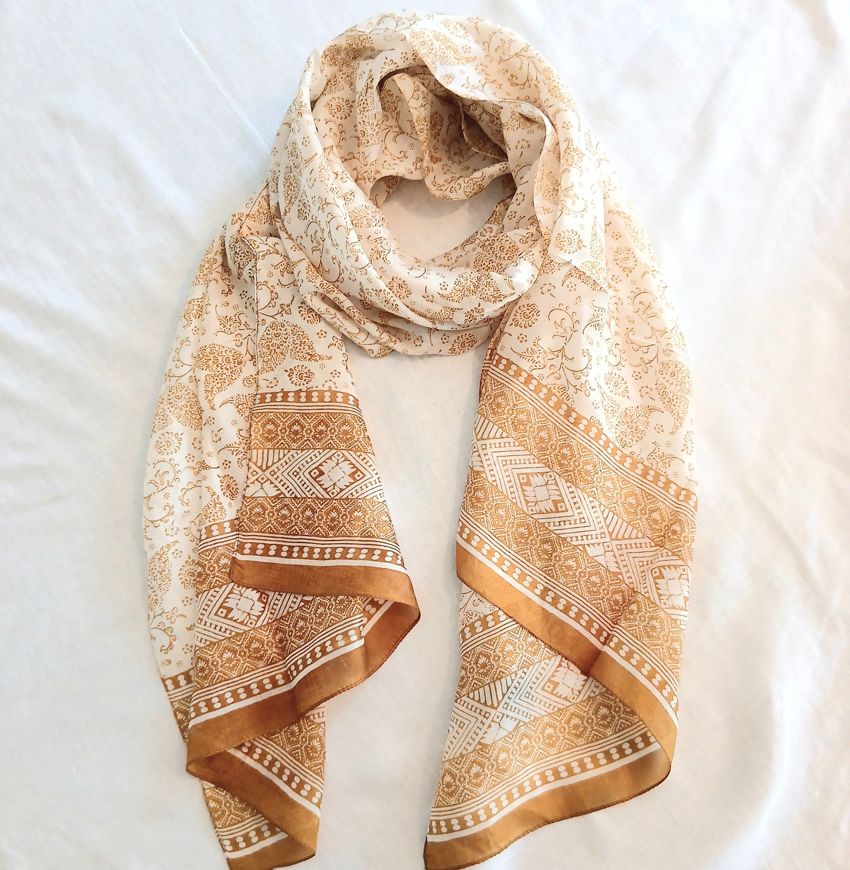 Pure Silk Scarf Golden Art PS-1056/L