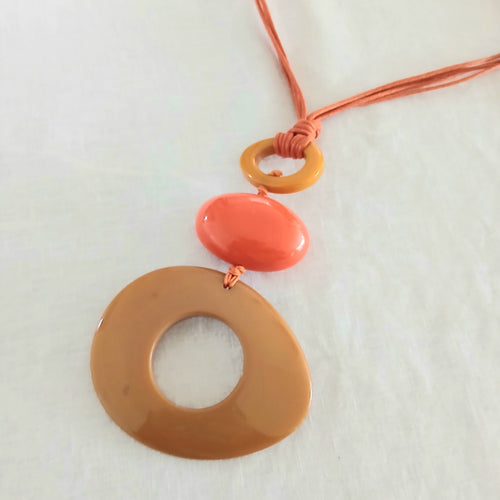 3 Natural Shapes Necklace NK-34757