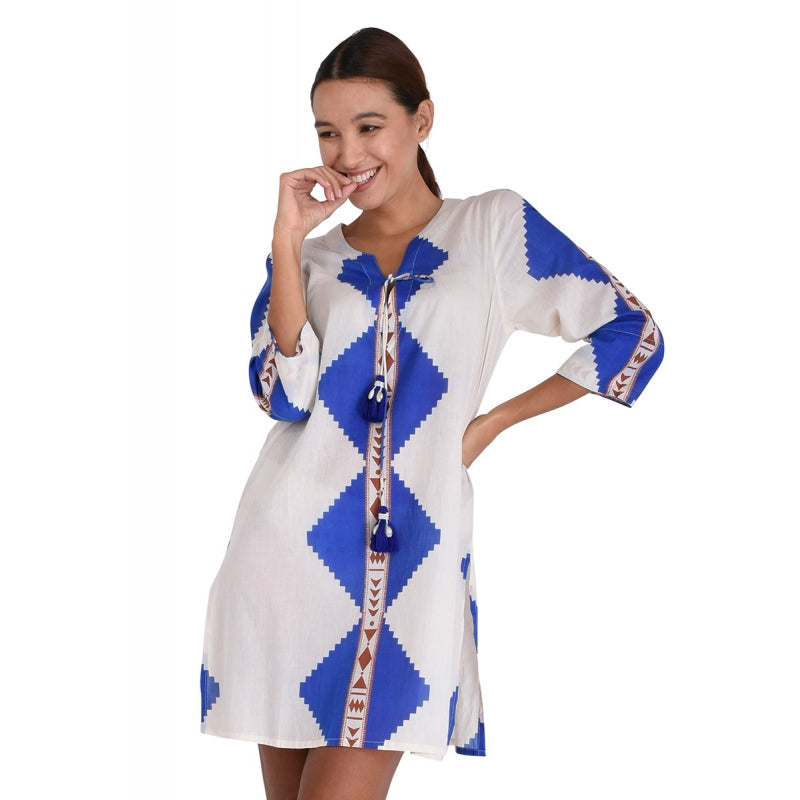 V-Neck Cotton Tunic 67036